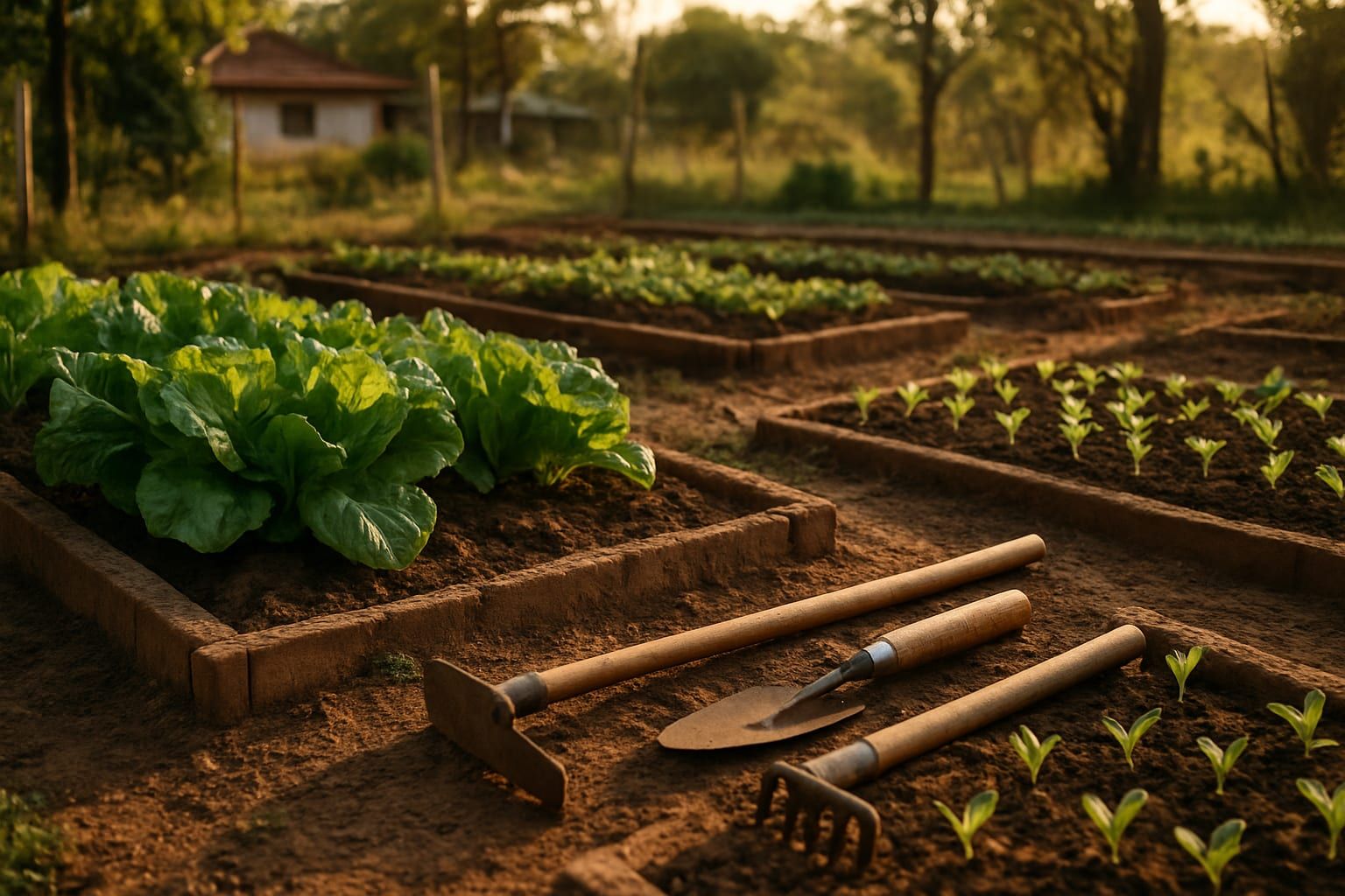 Como montar uma horta do zero: o passo a passo completo pra colher em 40 dias