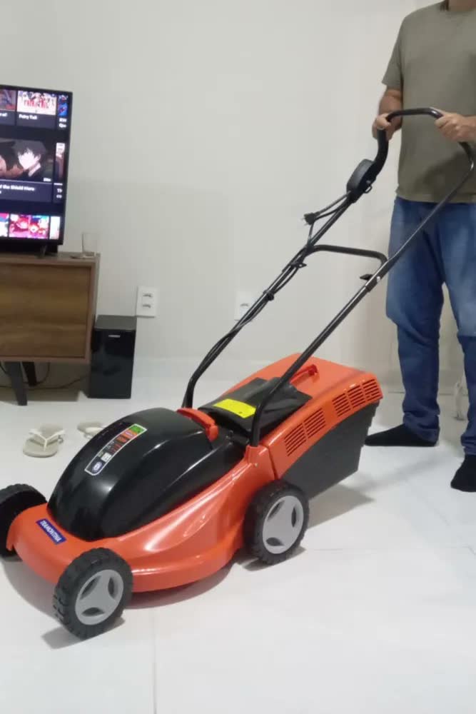 foto de Cortador de Grama Elétrico 1300W com coletor Tramontina – Alta Performance e Facilidade no Uso