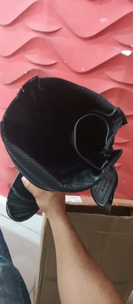 foto de Bota Samu Cano Longo Militar Motociclista Em Couro 4046