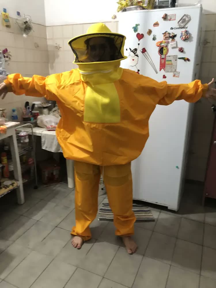 foto de Epi Para Apicultor De Nylon Com Proteção Não Gruda Ferrão
