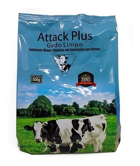 Attack Plus Gado Limpo 500gr(kit C/ 5 Pacotes 500gr)