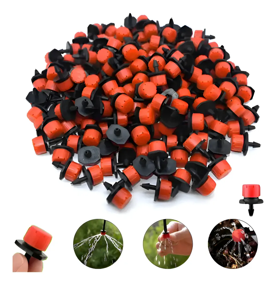 Kit 300 Bicos Gotejador P/ Mangueira Aspersor Para Irrigação