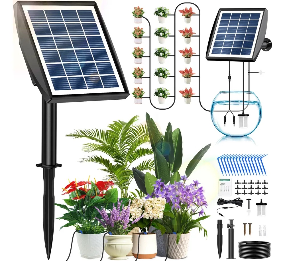 Sistema Irrigação Solar Automático Para Plantas E Jardim