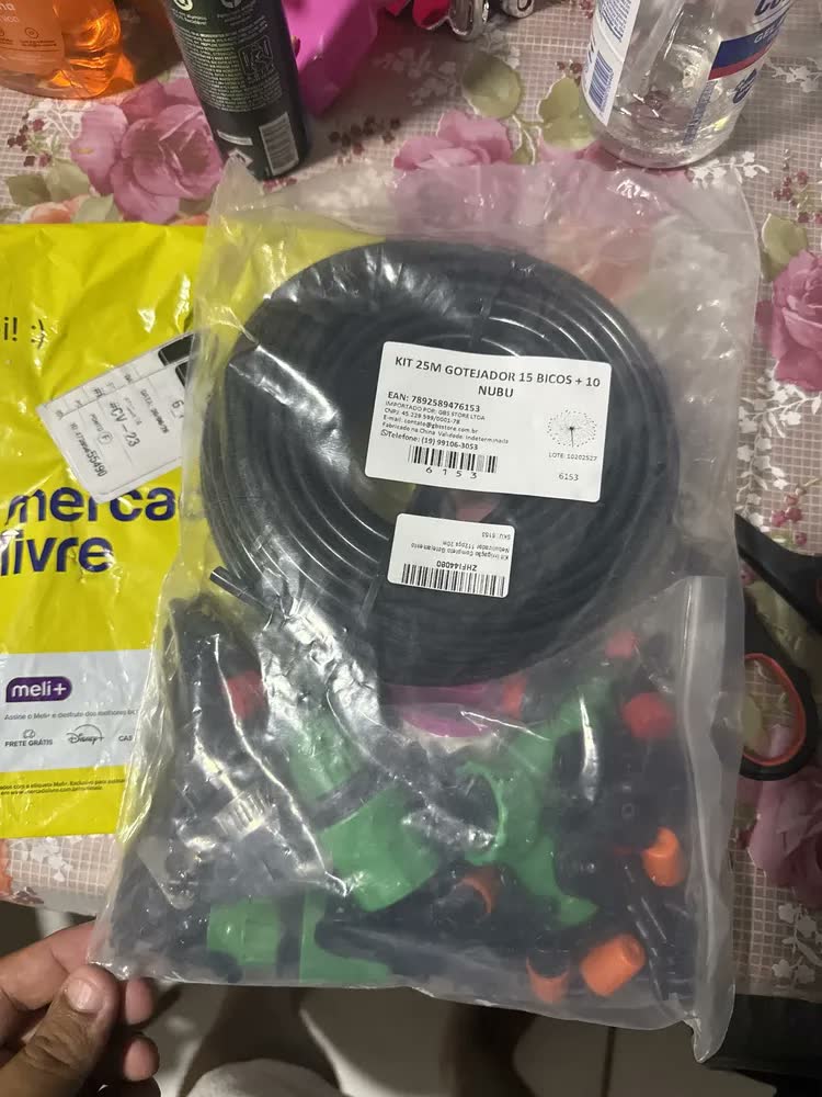 foto de Kit Irrigação Completo Gotejamento Nebulizador 112pçs 20m