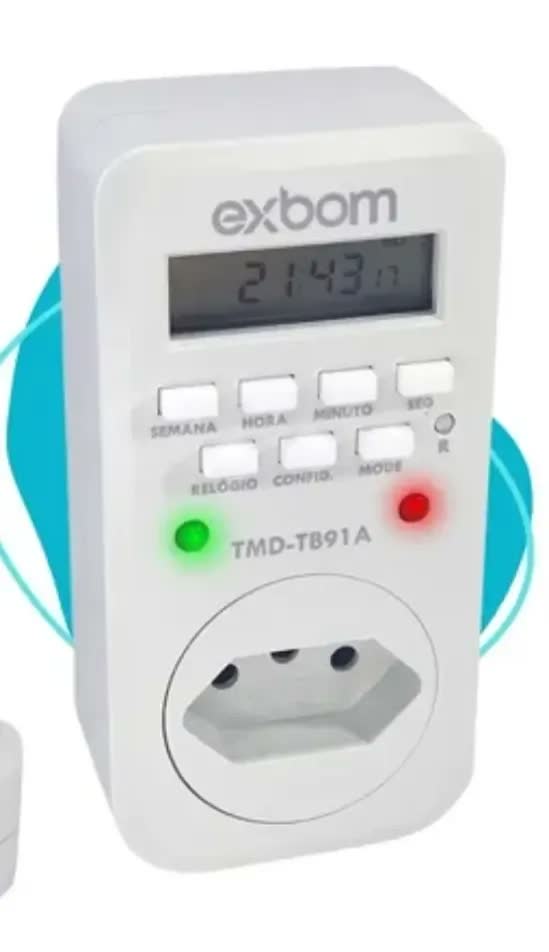 foto de Timer Digital Temporizador Bomba Piscina Geladeira Freezer T