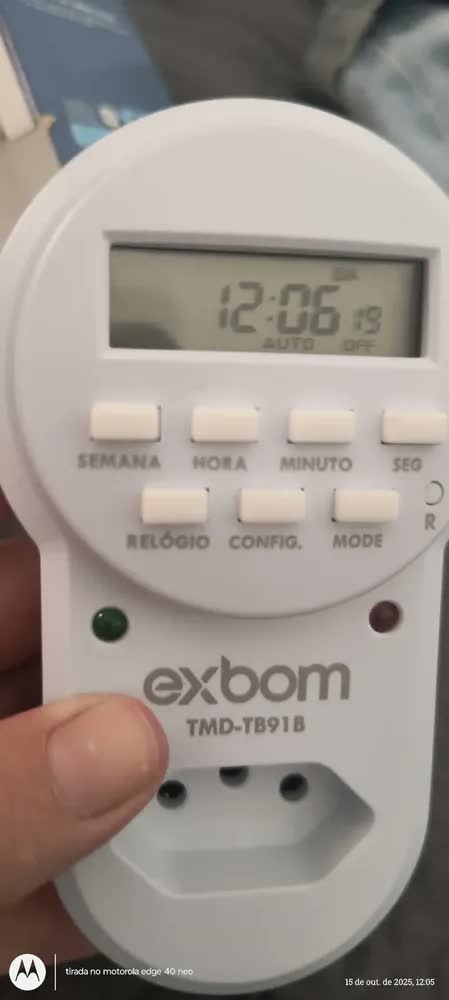 foto de Timer Digital Temporizador Bomba Piscina Geladeira Freezer T