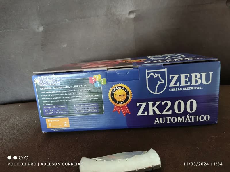 foto de Eletrificador De Cerca Rural Zebu Zk200 200 km Regulagem 110V/220V