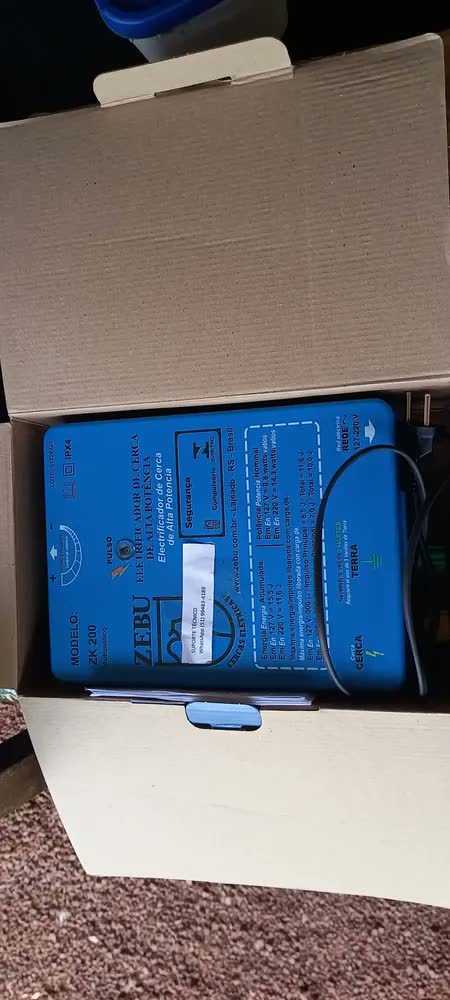 foto de Eletrificador De Cerca Rural Zebu Zk200 200 km Regulagem 110V/220V