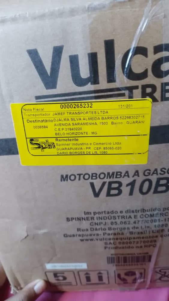 foto de Motobomba Autoescorvante 1 A Gasolina 2t 2,5hp VB10B Vulcan