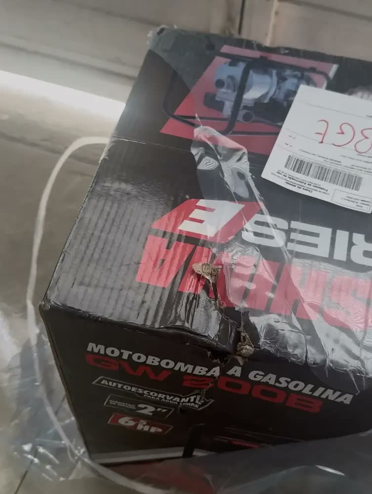 foto de Motobomba A Gasolina Kawashima 6,5cv 30000l/h Autoescovante