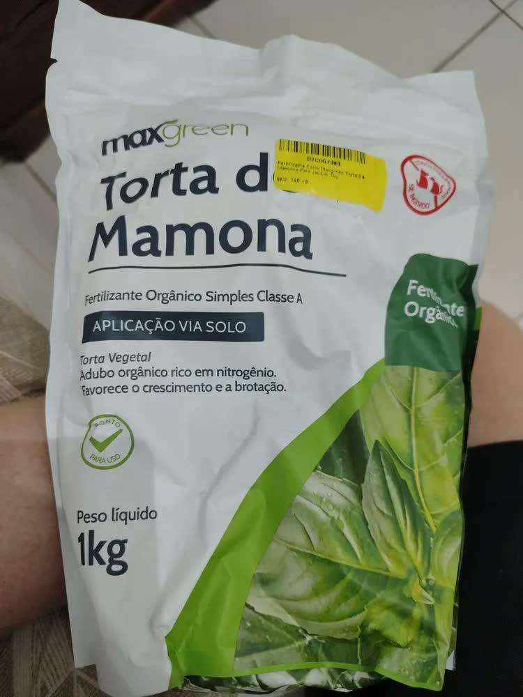 foto de Fertilizante Forth Maxgreen Torta De Mamona Para Jardim 1kg
