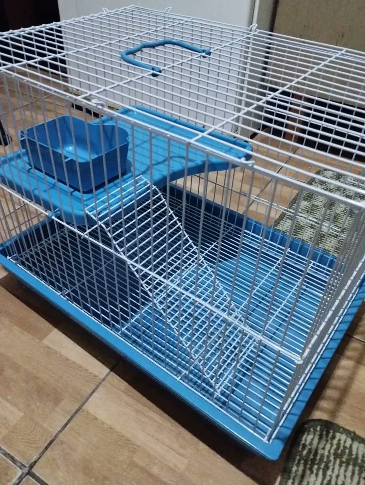 foto de Gaiola Com Andar Para Coelho Porquinho Da India E Chinchila Cor Vermelho