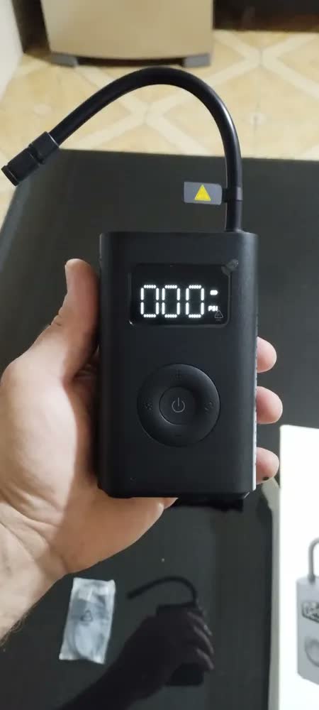 foto de Bomba Ar Portátil Xiaomi Elétrico Mini Compressor Mi Bike Cor Preto Mijia 2 mjcqb06qw