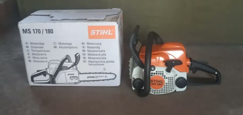 foto de Motosserra Á Gasolina Stihl 31.8cc Ms 180 2.0cv Cor Laranja-claro