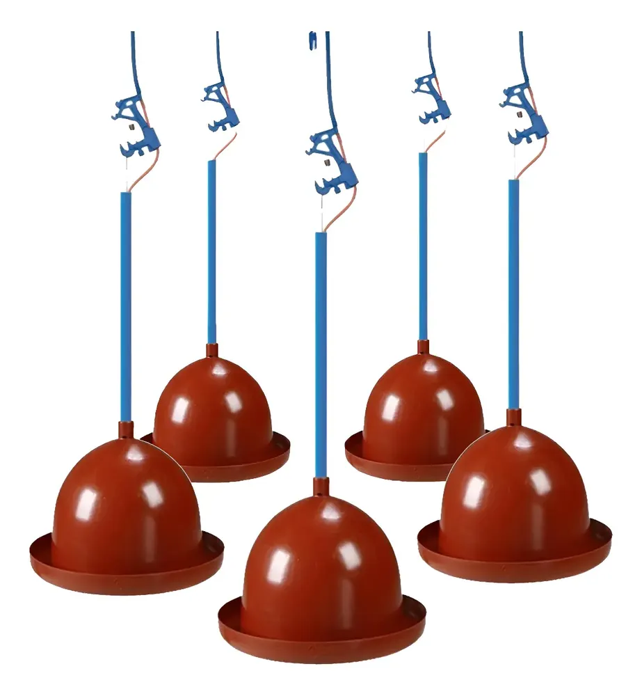 Kit 5 Bebedouro Frango Aves Pendurável Automático Resistente
