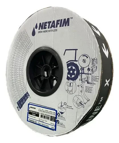 Tubo Gotejador Streamline X 30x30 Cm Netafim 250 Metros Cor Preto