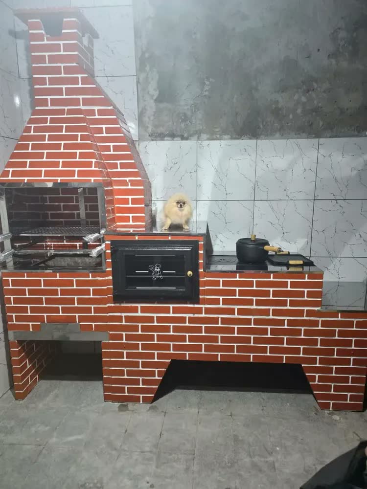 foto de Trio Pré Moldado Inóx Churrasqueira / Fogão / Forno