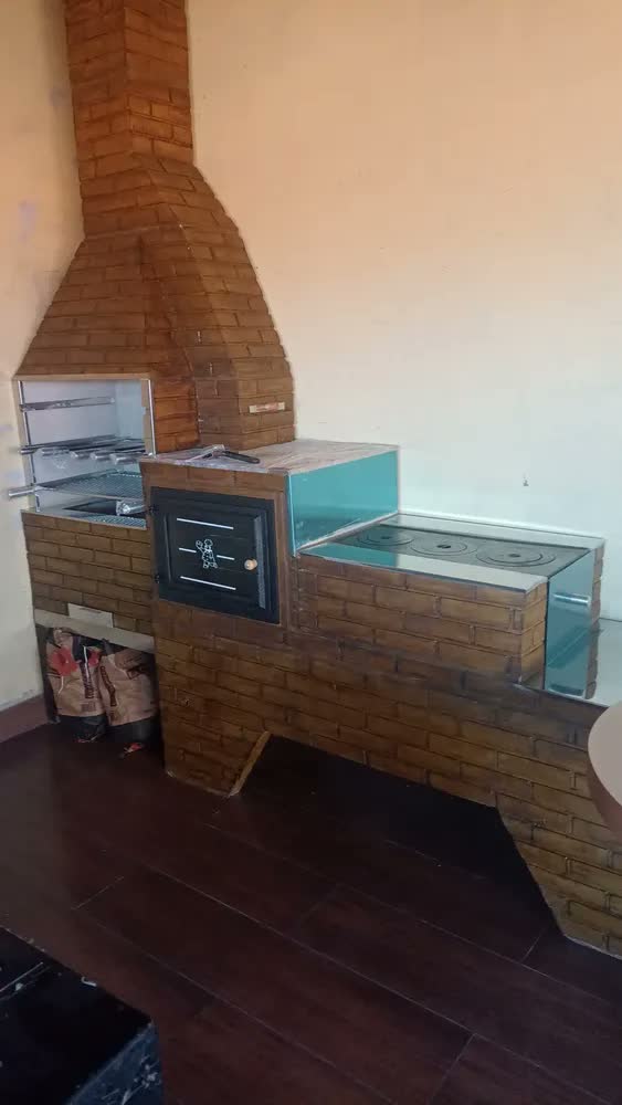 foto de Trio Pré Moldado Inóx Churrasqueira / Fogão / Forno