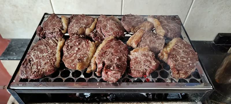foto de Churrasqueira De Inox Pequena Portatil Tijolo Refratário