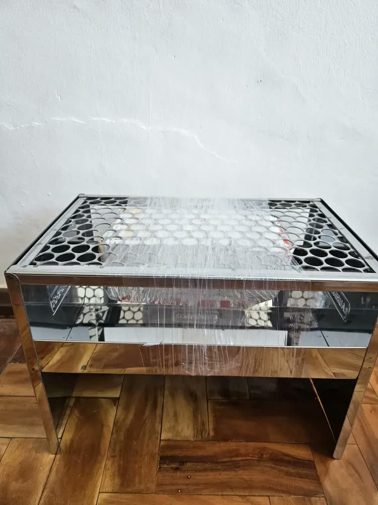 foto de Churrasqueira De Inox Pequena Portatil Tijolo Refratário