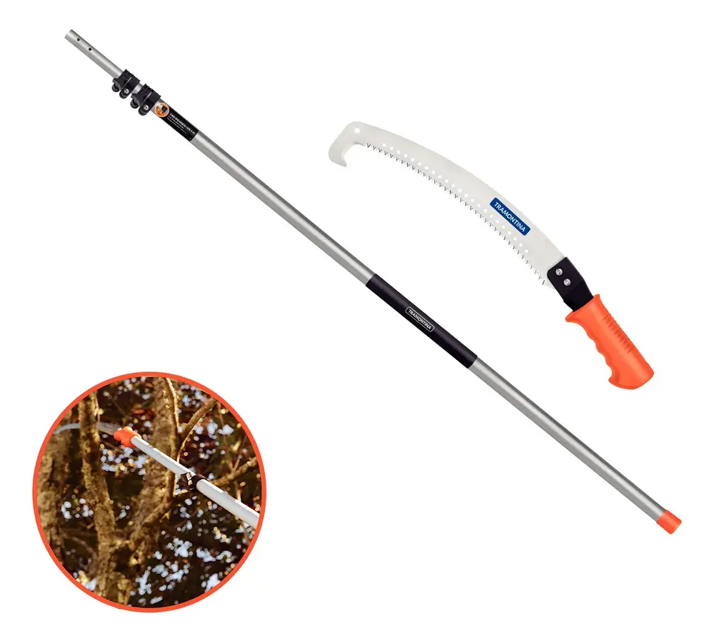 Kit Serrote Poda Com Gancho + Cabo Extensível 5m Tramontina