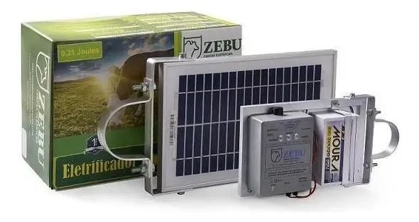 Eletrificador de Cerca Elétrica Solar 35km Zebu Bateria Autônomo