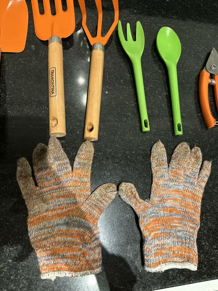foto de Conjunto Para Jardinagem Cinto Com 8 Peças Tramontina