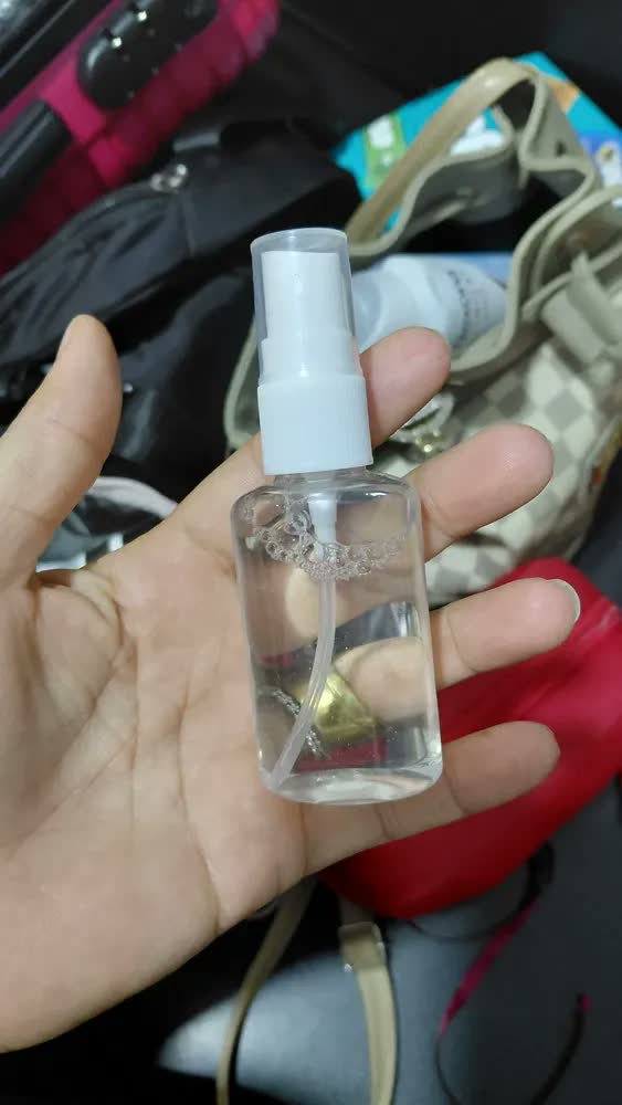 foto de 10 Frascos Plástico Pet Oval 30ml Válvula Spray Para Perfume