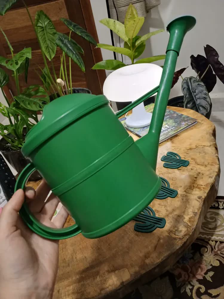 foto de Regador de Plantas 1,5L Plástico Azul com Bico Removível Okla