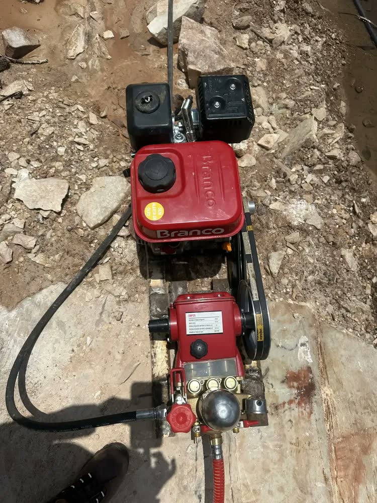 foto de Lavadora Pulverizadora Agrícola Bomba C/ Motor Gasolina 7hp Cor Vermelho Frequência 60hz