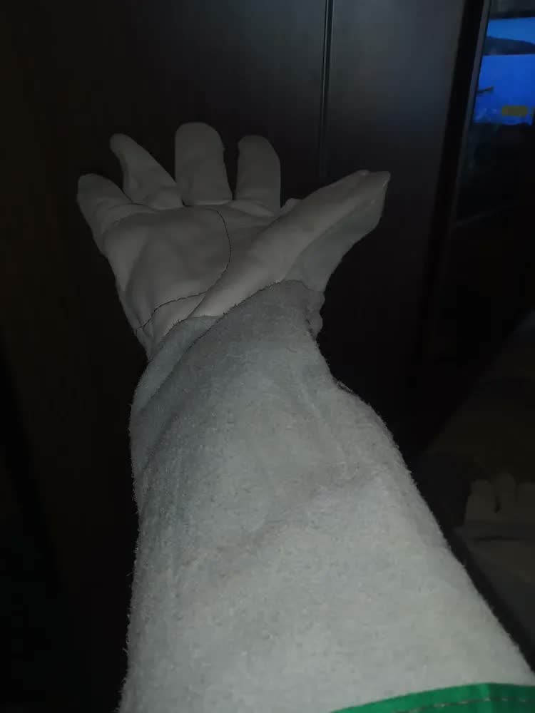 foto de Luva Segurança Couro Vaqueta/raspa Cano Longo Reforço Ca Rrp