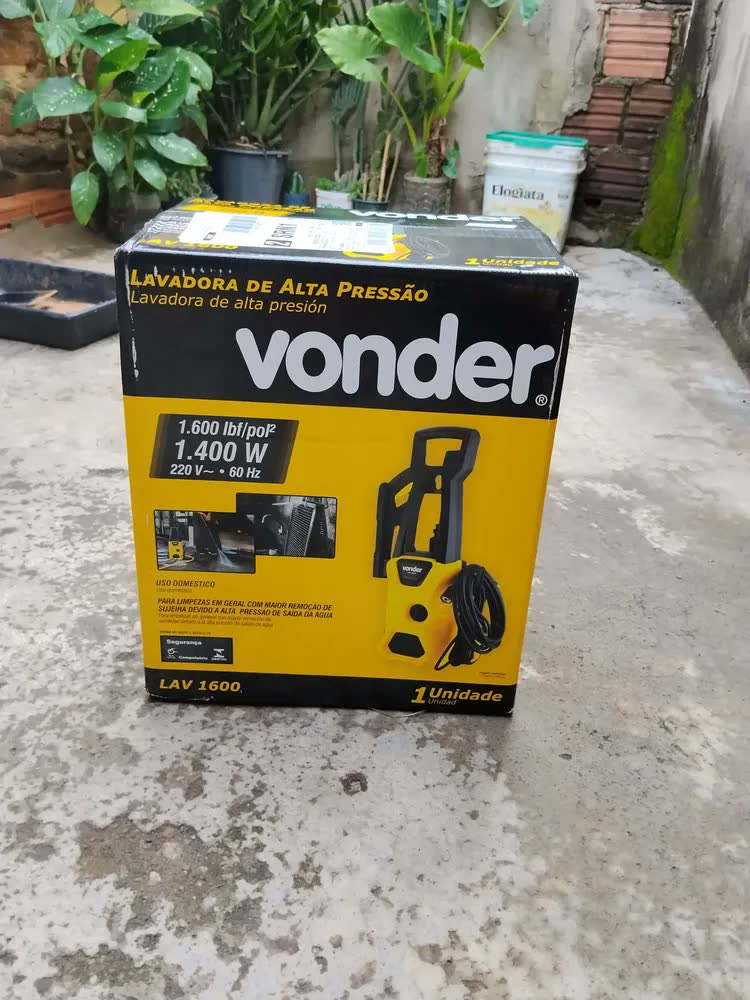 foto de Lavadora De Alta Pressão Lav 1600, 1.600 Lbf/pol² Vonder
