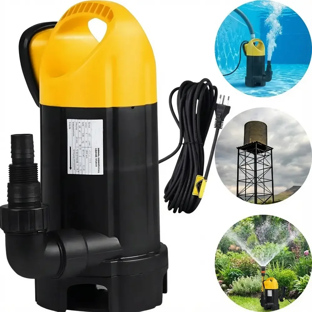 Bomba Submersa Submersível Água Suja Limpa Drenagem Piscina