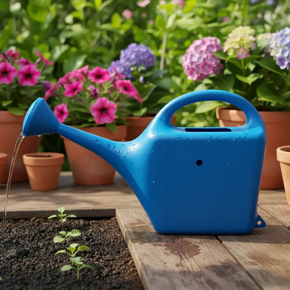 foto de Mini Regador Crianças Idosos Plantas Vasos Horta Pequeno 1 L