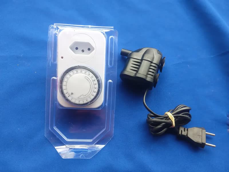 foto de Kit Bomba Sarlo 1000c + Timer Temporizador Hidroponia