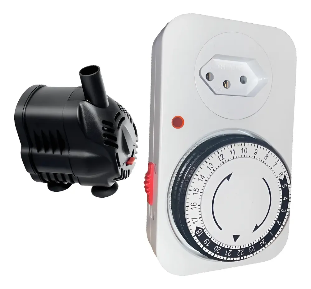 Kit Bomba Sarlo 1000c + Timer Temporizador Hidroponia