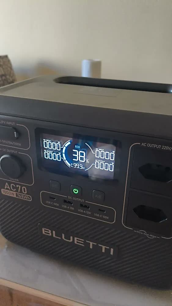 foto de Bluetti Ac70 1000w/768wh Estação De Energia Portátil