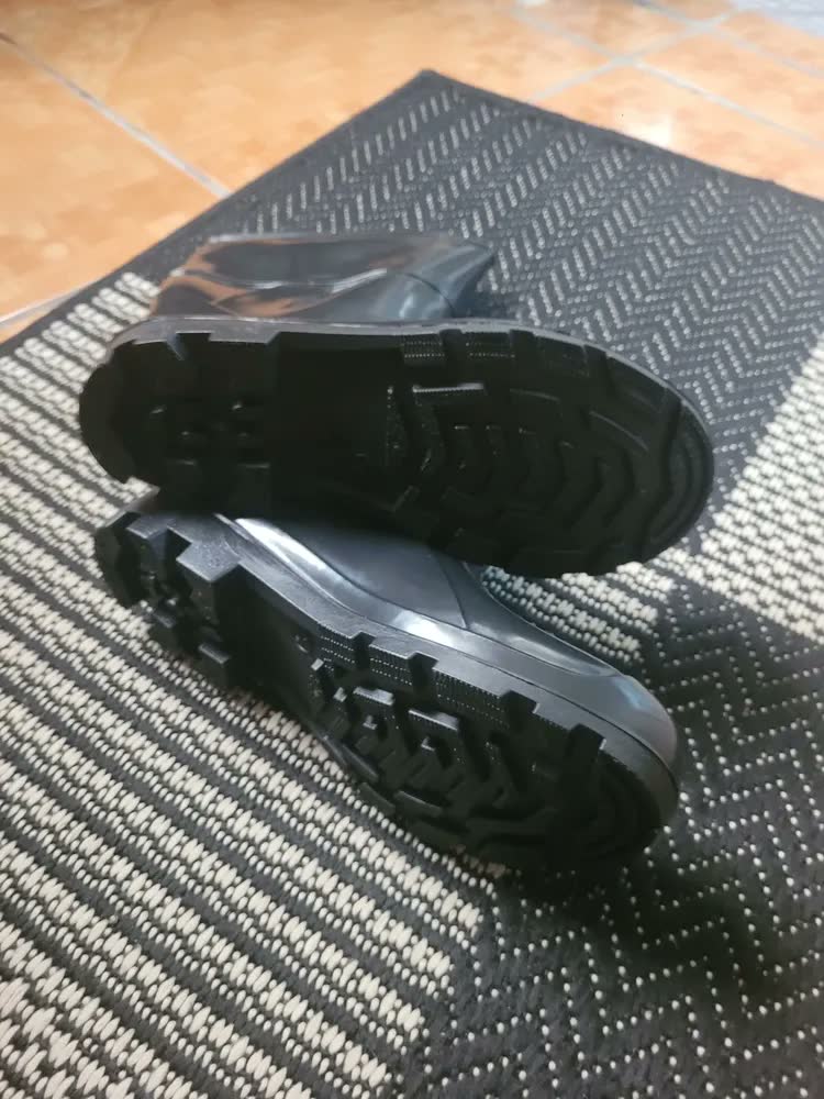 foto de Bota Borracha Galocha Cano Medio Pvc Antiderrapante Motoboy