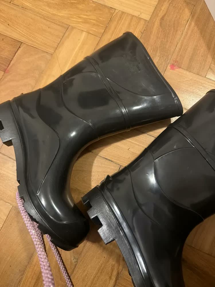 foto de Bota Borracha Galocha Cano Medio Pvc Antiderrapante Motoboy