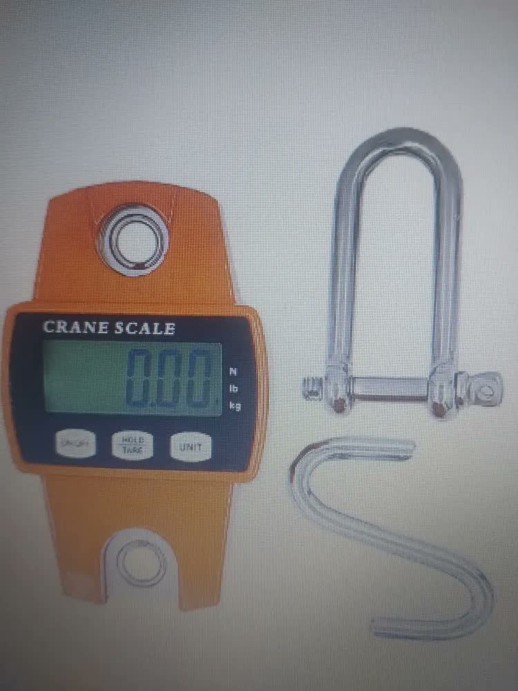 foto de Balança Digital 300kg Guindaste Industrial Lcd Portátil