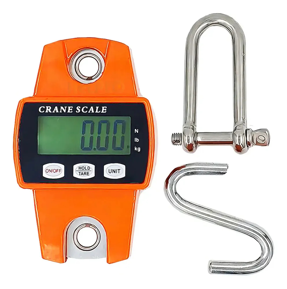 foto de Balança Digital 300kg Guindaste Industrial Lcd Portátil