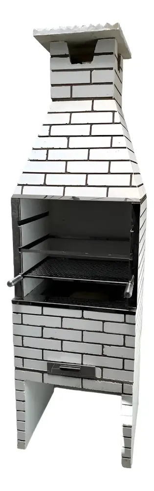 Churrasqueira Churrasqueiras Pré-moldadas Tijolinho 0,65cm X 2,25 Cor Bege
