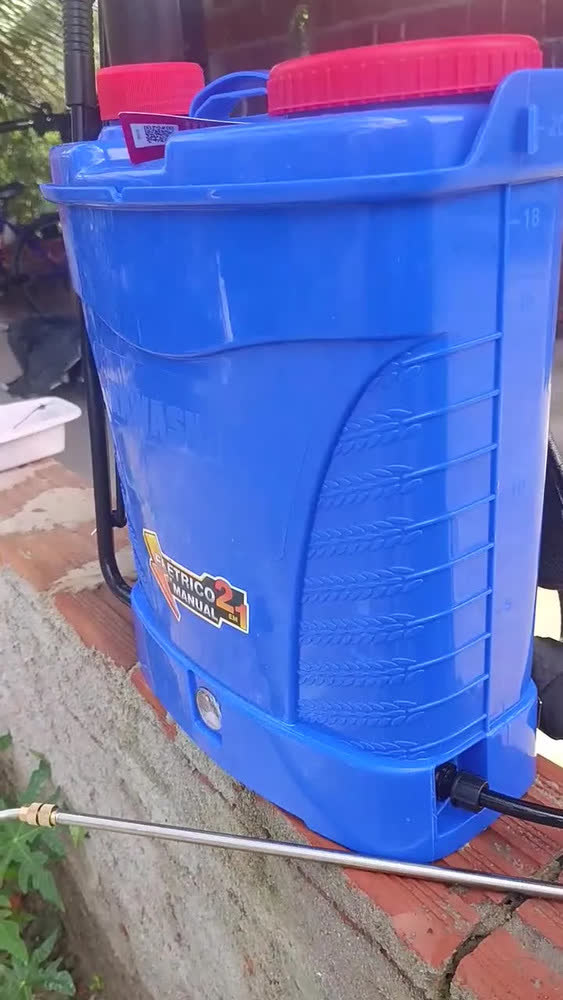 foto de Pulverizador Costal 20L Elétrico e Manual Kawashima com 5 Bicos