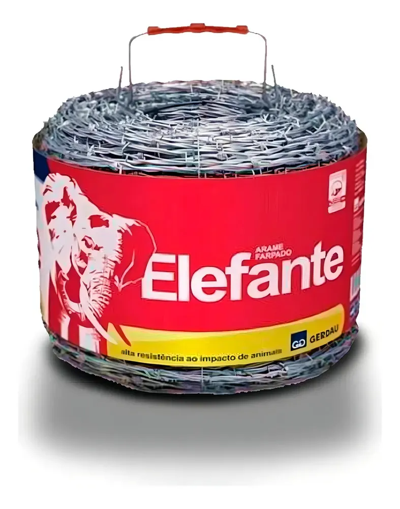 Arame Farpado 400 Metros 2,2mm Modelo Elefante Gerdau Galvanizado