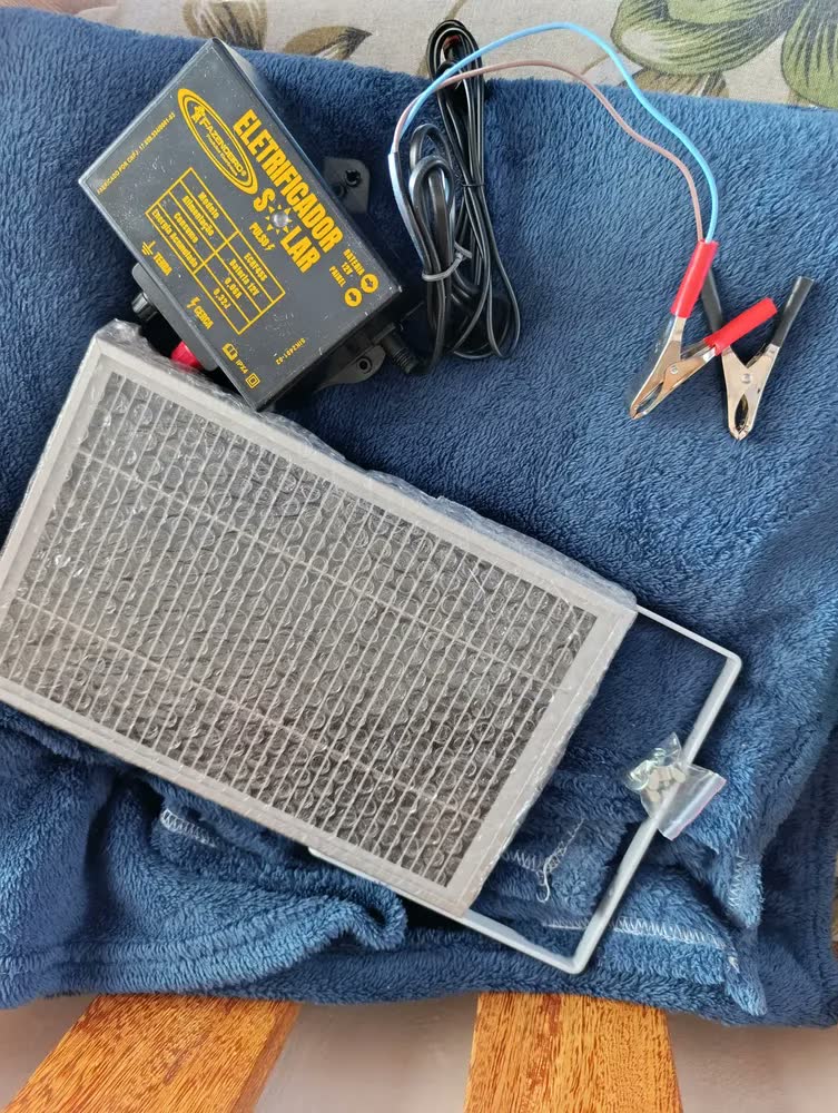 foto de Aparelho De Choque Cerca Elétrica Rural 45km Solar S/ Bat