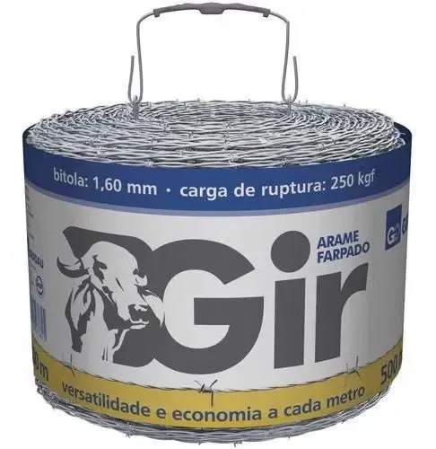 foto de Arame Farpado Gerdau Gir 1,6mm 500 Metros