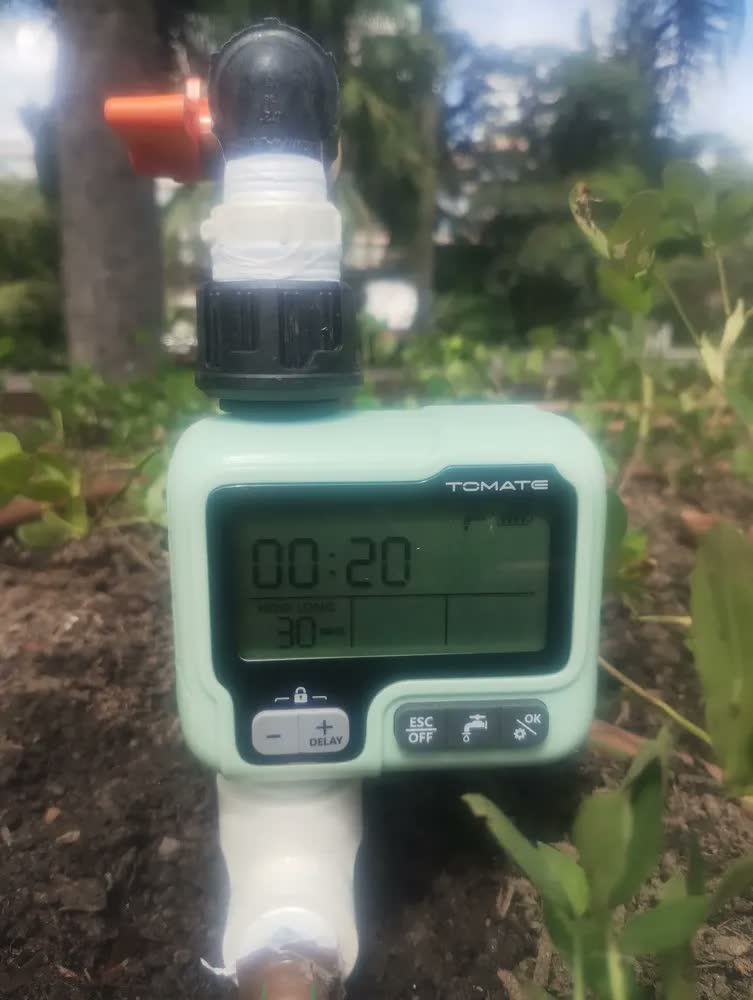 foto de Temporizador Digital Tomate MDC-033 para Irrigação com Tela LCD IPX5