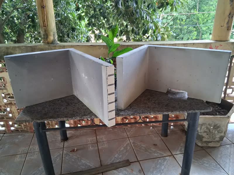 foto de Churrasqueiras Pré-moldadas, Tijolinho 0,65cm X 2,25 Cor Cinza