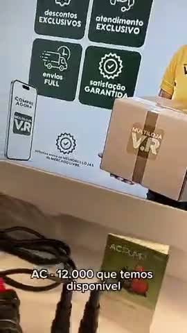 vídeo do produto