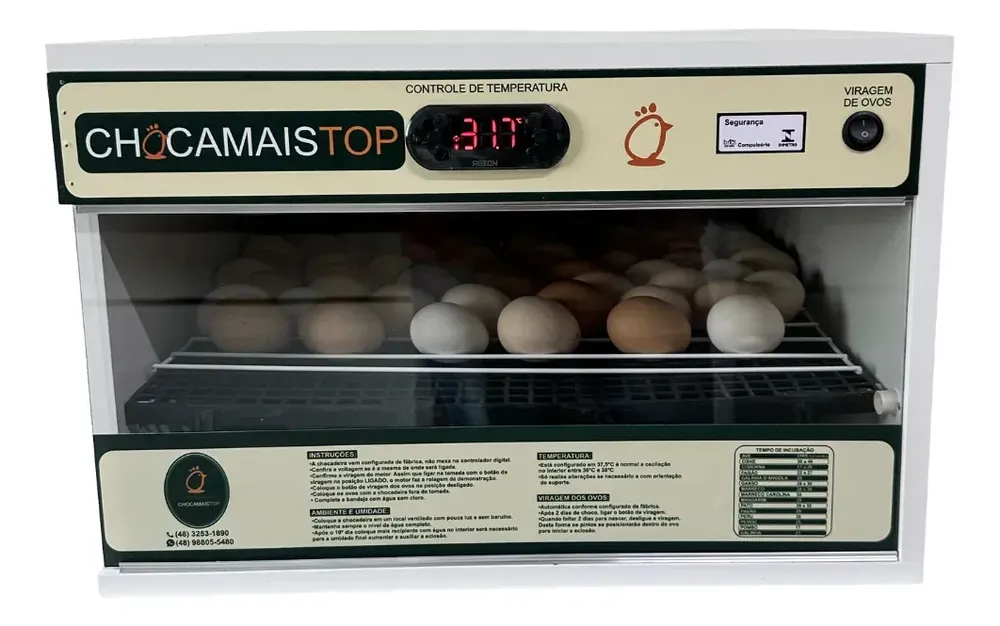 Chocadeira Chocamaistop Chm 120 Branca 170w 120 Ovos